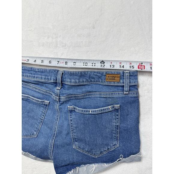 PAIGE Denim Shorts Jimmy Jimmy Short Size 30 - Picture 6 of 7